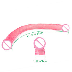 Mainan Seks Nyata Dua Kepala Silikon Wanita, Mainan Seks Masturbator Getaran Nyata Penis untuk Wanita - Product Image 6