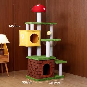 Árbol para Gatos de Interior Multicapa, Moderno, Elegante y Resistente, con Nido de Descanso de Lujo de Sisal y Cartón, Venta Caliente de Fábrica - Product Image 3