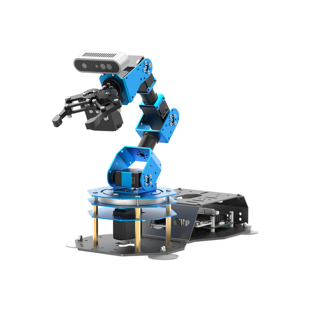 Hiwonder ArmPi Ultra ROS2 3D Vision Robot Arm Full Metal Aluminum Alloy 64GB SD Card Multimodal AI Large Language Models