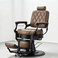 Chaise de Barbier Hydraulique Pivotante et Inclinable Robuste Style Vintage – Offre Spéciale