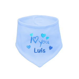 Bavaglino per neonati con il nome "I Love You" (Bambino) - Product Image 3