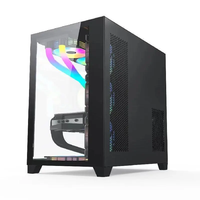 Nouvel arrivage de boîtier d'ordinateur ATX/MATX boîtier de jeu PC armoire transparente châssis de serveur CPU GPU pour ordinateur de bureau avec verre trempé