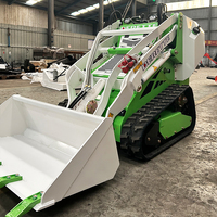 DRT-450 Mini Gasoline Track Loaders Compact Mini Skid Steer Loader Bucket Serbaguna Dengan Gigi untuk Penggunaan Konstruksi