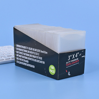 Porte-cartes de visite personnalisé en PVC 35PT, protège-cartes multi-impression 3x4, épaisseur 35mm pour cartes de visite