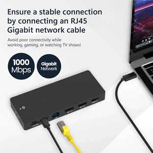 Syong <span class=keywords><strong>USB</strong></span> C Docking Station,13 in 1 - Dual DisplayPort + HDMI + 10Gbps,6 <span class=keywords><strong>USB</strong></span> C/A,100W PD,RJ45, sd/tf, เสียง, ฮับ <span class=keywords><strong>USB</strong></span> C สำหรับ dell/hp/pc - Product Image 6