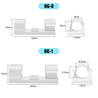 Clips de câble HG Clips de câble adhésifs blancs Support de fil mural pour organisateur de cordon Gestion des câbles Matériau en nylon