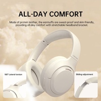 Auriculares Inalámbricos con Cancelación de Ruido ANC de 4 Micrófonos, Auriculares Estéreo Supraaurales con Bluetooth y 70 Horas de Reproducción, Fabricante OEM