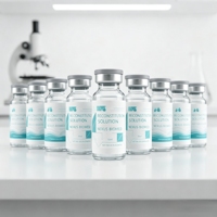 Étiquettes personnalisées en vinyle imperméables pour flacons cosmétiques, autocollants pour flacons de peptides, autocollants d'emballage pour poudre de peptides lyophilisés