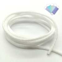 Cordon élastique de couleur blanche, cordon élastique