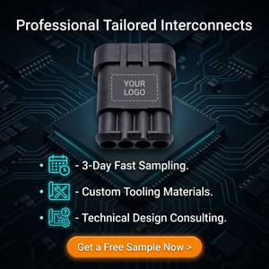 Connecteur de câblage automobile domestique Lanshuo 282106-1, étanche IP67, 14A, contacts en laiton étamé, 4 trous, PA66+<span class=keywords><strong>GF</strong></span> - Product Image 4