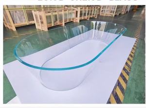 Vidrio templado curvo de seguridad de alta resistencia de fábrica de Guangdong para decoración de pared cortina de construcción para uso de panel eléctrico - Product Image 3