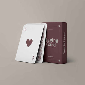 لعب مخصصة Ones بطاقات لعب ورقية عالية الجودة عالية الجودة سوداء النواة كازينو بطاقات البوكر عالية الجودة - Product Image 5