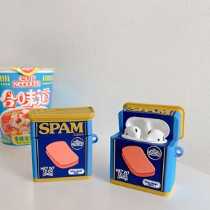 Étuis pour écouteurs en silicone imperméables à l'eau avec motif de viande en conserve pour <span class=keywords><strong>AirPods</strong></span> 1 2 <span class=keywords><strong>3</strong></span> Pro - Product Image 3