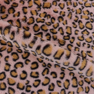800 gramos 100% poliéster piel de conejo grande impresa tela de felpa estampado leopardo imitación para niñas juguetes <span class=keywords><strong>y</strong></span> <span class=keywords><strong>zapatillas</strong></span> - Product Image 6