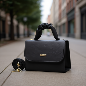 Sac bandoulière Fana pour femme, modèle Becky, en microfibre et cuir synthétique, design minimaliste, toutes saisons - Product Image 2