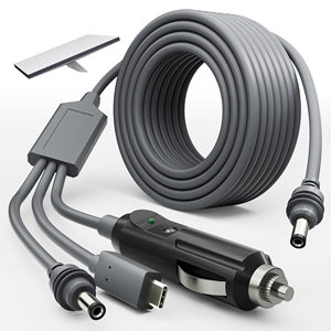 สายเคเบิลกันน้ำ Starlink Mini 3 in 1 USB-C/ที่จุดบุหรี่/สายไฟ DC ยาว 10 เมตร สำหรับรถยนต์ บ้าน และรถบ้าน 12v ผลิตโดย Starlink - Product Image 1