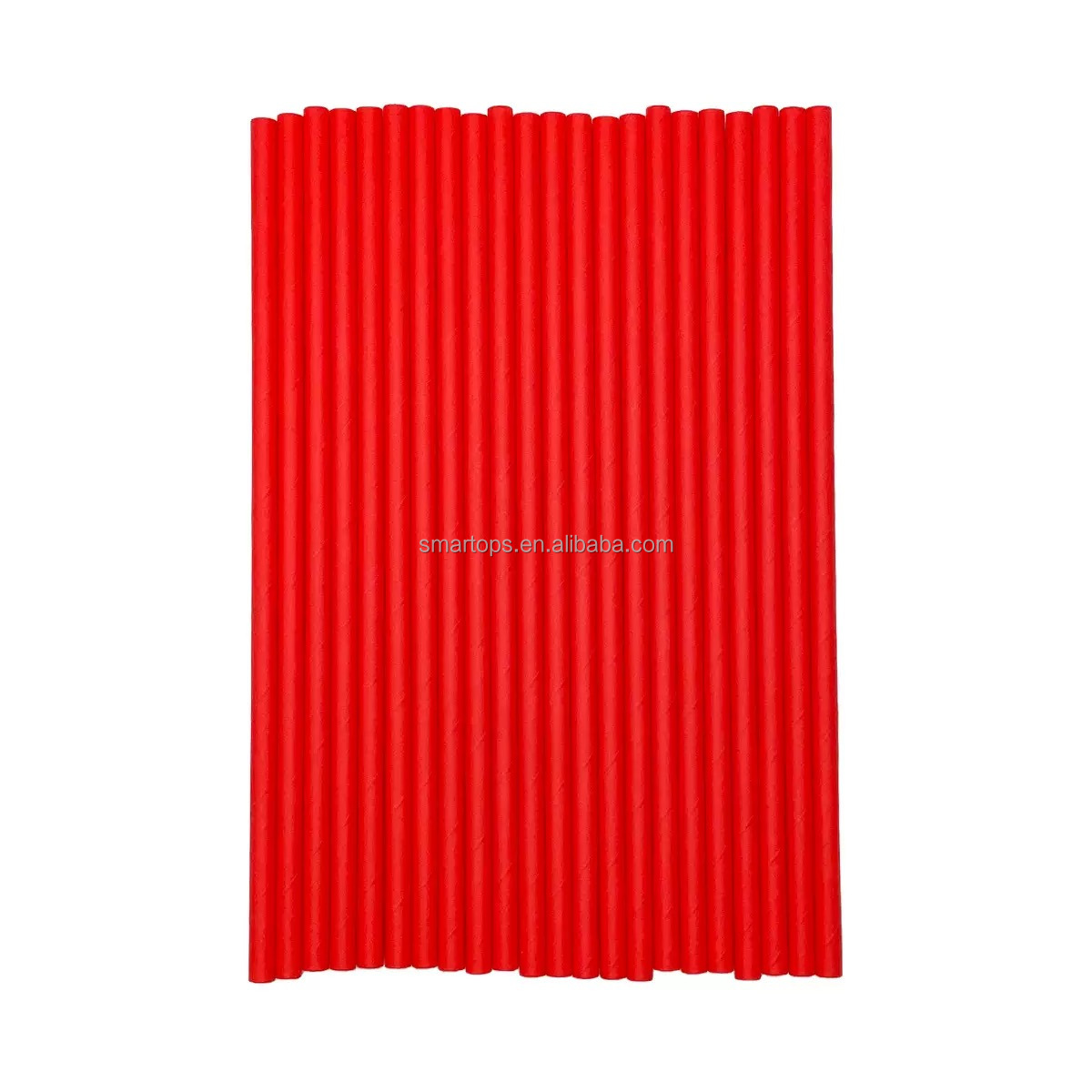 Smartops Biodegradable Christmas Red Paper Straws Colorful Christmas Drinking Straw Party Decorations