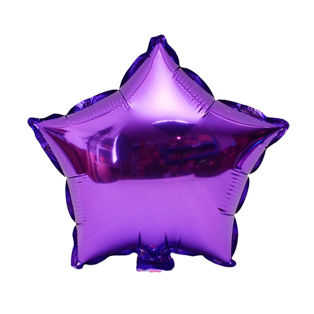 Globo estrella morado de 18 pulgadas
