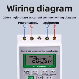 Kg316t 220V hoàn toàn tự động chu kỳ công nghiệp hẹn giờ chuyển 30A Max. current cho ánh sáng đường phố & quảng cáo cho nhà & văn phòng sử dụng - Product Image 3