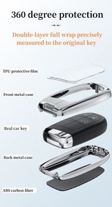 Accesorios de coche <span class=keywords><strong>Interior</strong></span> Aleación de Metal + ABS funda de llave remota de coche Smart Key Shell fundas de bolsa compatibles con Jeep Dodge Chrysler - Product Image 2