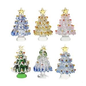 Ornamenti in Cristallo Artigianali Lucidati Mini Albero di Natale Decorazione da Scrivania Regalo <span class=keywords><strong>Souvenir</strong></span> - Product Image 1