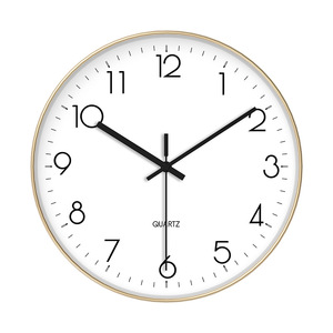 <span class=keywords><strong>Reloj</strong></span> de Pared Circular Creativo y Moderno, sin Perforaciones, de Cuarzo, con Patrón de Madera, Diseño Minimalista, Simple y Moderno, de Plástico - Product Image 1