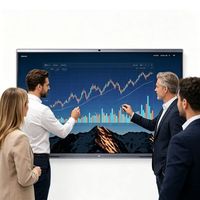 55 65 Zoll Android Dual-OS 20-Punkt Smart Interaktives Whiteboard KI-Funktionen Drahtlose Übertragung OEM ODM Business & Bildung 4K