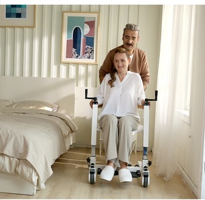 Silla de transferencia de pacientes médica, asiento de inodoro portátil, silla de inodoro para ducha, silla para personas mayores discapacitadas, adultos - Product Image 4