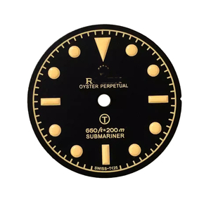 Quadrante per <span class=keywords><strong>Orologio</strong></span> Vintage 28.5MM in Acciaio Inossidabile Verde Luminoso con Calendario per Movimento NH35 NH36 - Product Image 3