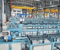 Machine de découpe de barres d'armature en acier avec composants PLC de haute précision pour ligne de production de poteaux en béton