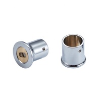 304 acier inoxydable réglable 90 degrés tuyau verre ou mur coin connecteur pour porte en verre 304