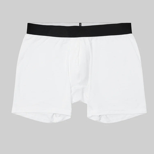 CELINNE White Boxers Skin Friendly <b>Stretch</b> 93% Modal 7% Spandex Men Boxers Seamless Breathable Mens Underwear - Product Image 2