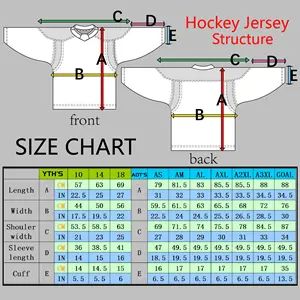 Oem Hoge Kwaliteit Hockey Truien Sublimatie <span class=keywords><strong>Pro</strong></span> Ijshockey Shirt Goede Kwaliteit Kleding - Product Image 6