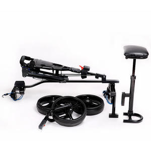 Chariot de golf pliable en aluminium à 3 roues, prix d'usine, avec porte-parapluie et siège - Product Image 4