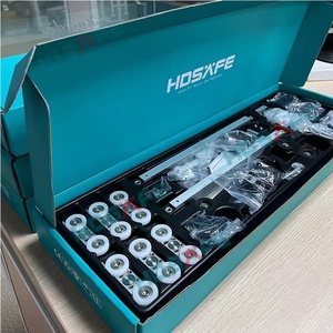 Hiện đại kính không khung cửa trượt hệ thống nội thất kính cửa trượt phần cứng Kit cho phòng khách trong nhà căn hộ - Product Image 6