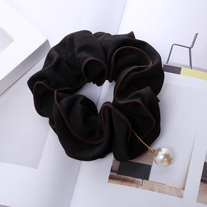 15 colores envío gratis verano accesorios de moda para el pelo de colores puros tela de <span class=keywords><strong>seda</strong></span> damas <span class=keywords><strong>scrunchies</strong></span> - Product Image 5