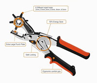 Petit perforateur rotatif robuste en cuir perforateur en cuir perforateur en cuir