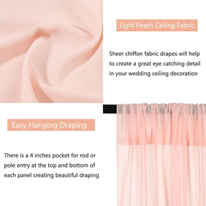 Rideaux de plafond de mariage blancs pour décorations événements et fêtes-Elegant Bright White Wedding Party Supplies - Product Image 4