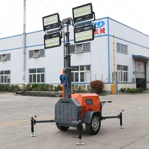 Generador de torre de luz de inundación portátil barato de construcción