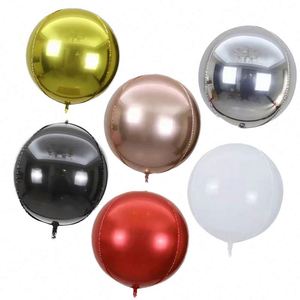 50 ballons de fête en métal chromé, 12 ballons ronds en latex, ballons de fête d'anniversaire métalliques - Product Image 4