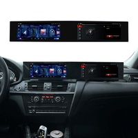 Autoradio Android 14 à double écran 21 pouces, GPS stéréo, CarPlay sans fil, lecteur multimédia pour BMW X3 X4 F25 F26 2013-2017 LHD