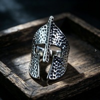 Colección de Anillos Punk Vintage para Hombre al por Mayor: Diseños Retro Geniales de Totem, Geometría, Calavera, Lobo y Águila