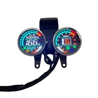 Dashboard Speedometer LED Motor untuk Suzuki GN125, Odometer Digital, Perakitan Gauge, Harga Grosir Pabrik, Indikator Gigi