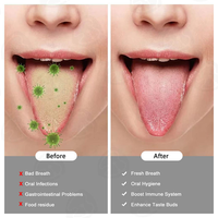 Ensemble de gratte-langue en acier inoxydable de haute qualité pour adultes, amélioration de l'hygiène, élimination de la mauvaise haleine, outil de soin buccal