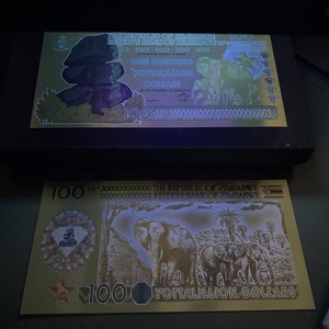 1000 pièces de billets de banque en or de Zimbabwe Yottalillion en boîte pour collection de monnaie de jeu - Product Image 6
