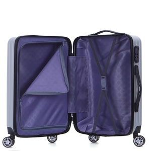 ABS monoruota o 4*360 ° ruote <span class=keywords><strong>a</strong></span> <span class=keywords><strong>mano</strong></span> <span class=keywords><strong>bagaglio</strong></span> <span class=keywords><strong>a</strong></span> <span class=keywords><strong>mano</strong></span> 3 pezzi Set Trolley <span class=keywords><strong>borsa</strong></span> per bagagli Unisex - Product Image 4