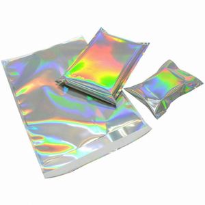 Sobres de Correo Holográficos Personalizados, Sobres de Envío Planos de Lámina Arcoíris, Bolsas de Envío Reciclables Autoadhesivas Láser Grandes - Product Image 2
