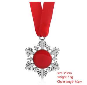 Kunci pintu Santa Claus ornamen gantung sublimasi dekorasi rumah kunci ajaib Santa Klaus untuk liontin perapian pohon Natal - Product Image 6