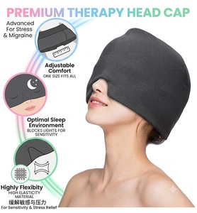 2026 Más Vendida: Gorro de Gel Frío Reutilizable Personalizado para Alivio de Migrañas y Dolores de Cabeza, Compresa Fría para el Cuidado de la Salud - Product Image 1