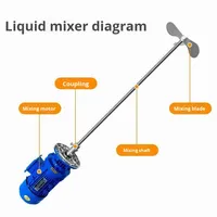 Mélangeur vertical silencieux à faible consommation d'énergie 220V/380V en acier résistant à la corrosion pour détergent liquide, prend en charge la personnalisation